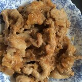 おろし玉ねぎ漬けの豚肉炒め